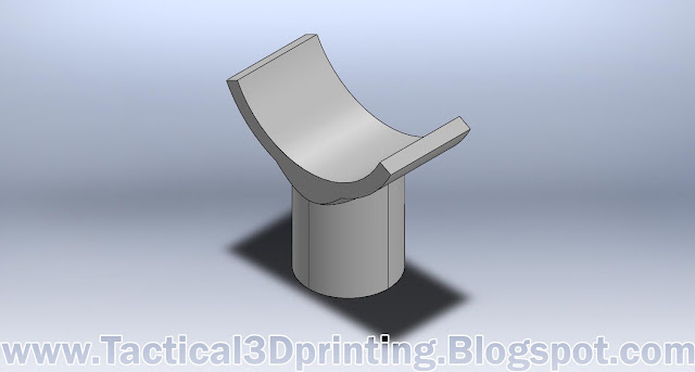 3D Printing a Rifle Stabilizer CAD Drawing Part Solidworks 1 3D Printing a Rifle Stabilizer CAD Drawing Part Solidworks 1