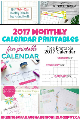 100 free printable 2017 calendars