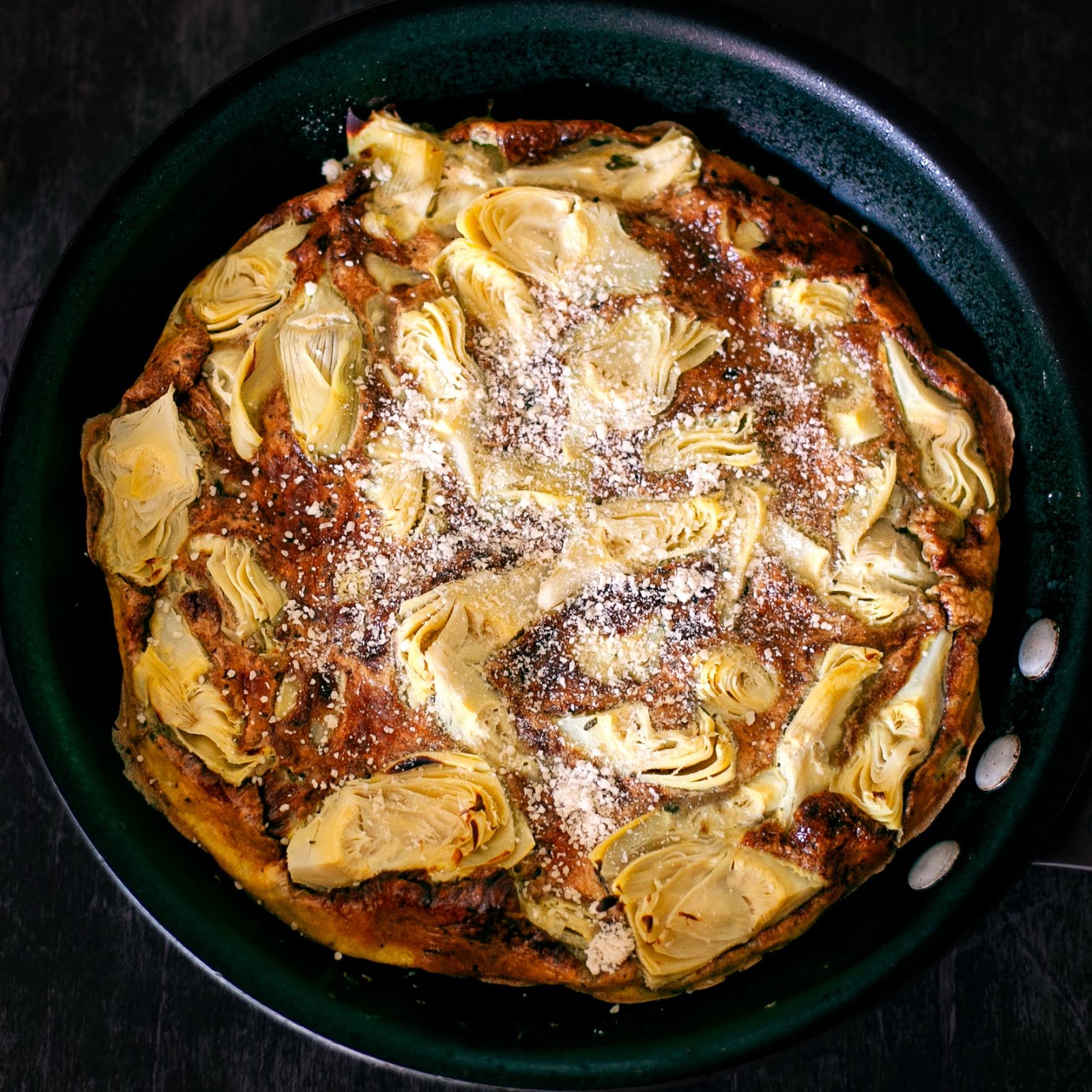 Artichoke Frittata Recipe Loom Knitting by This Moment is Good!