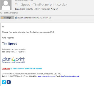 Plan4print Letter Virus Email Tim Speed