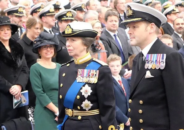 Queen Elizabeth and Princess Anne attended the commissioning ceremony of the aircraft carrier HMS Queen