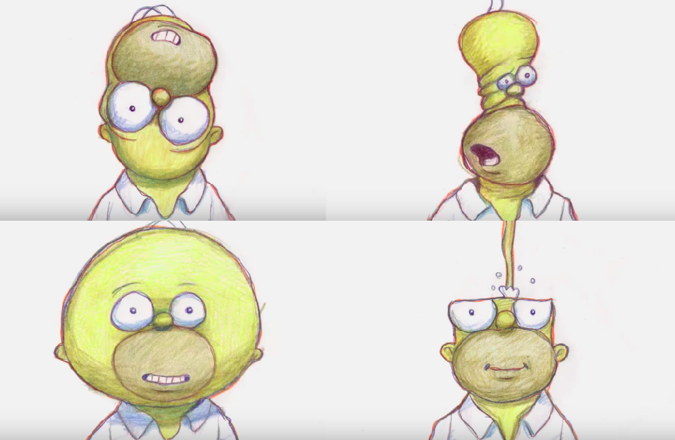 Bill Plympton's 'Your Face' Couch Gag Airing on The Simpsons Tonight! Nubia's Nonsense