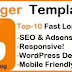 Top 10 Best Free SEO & Responsive Blogger Templates 2017 ||WordPress Design