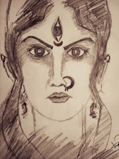 Indian girl paint by Dev