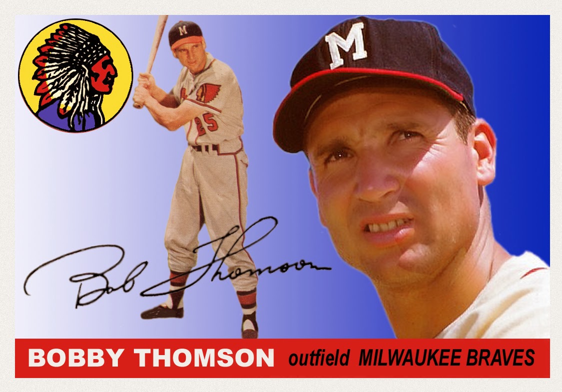 Bob Lemke's Blog: -New customs: 1954-55 Topps Bobby Thomson
