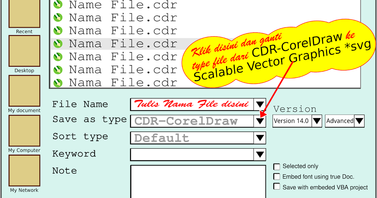 bendera spanduk umbul 2 kain Mengatasi File CorelDRAW