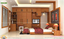 bedrooms interiors bedroom kitchen wardrobe kerala plans floor series