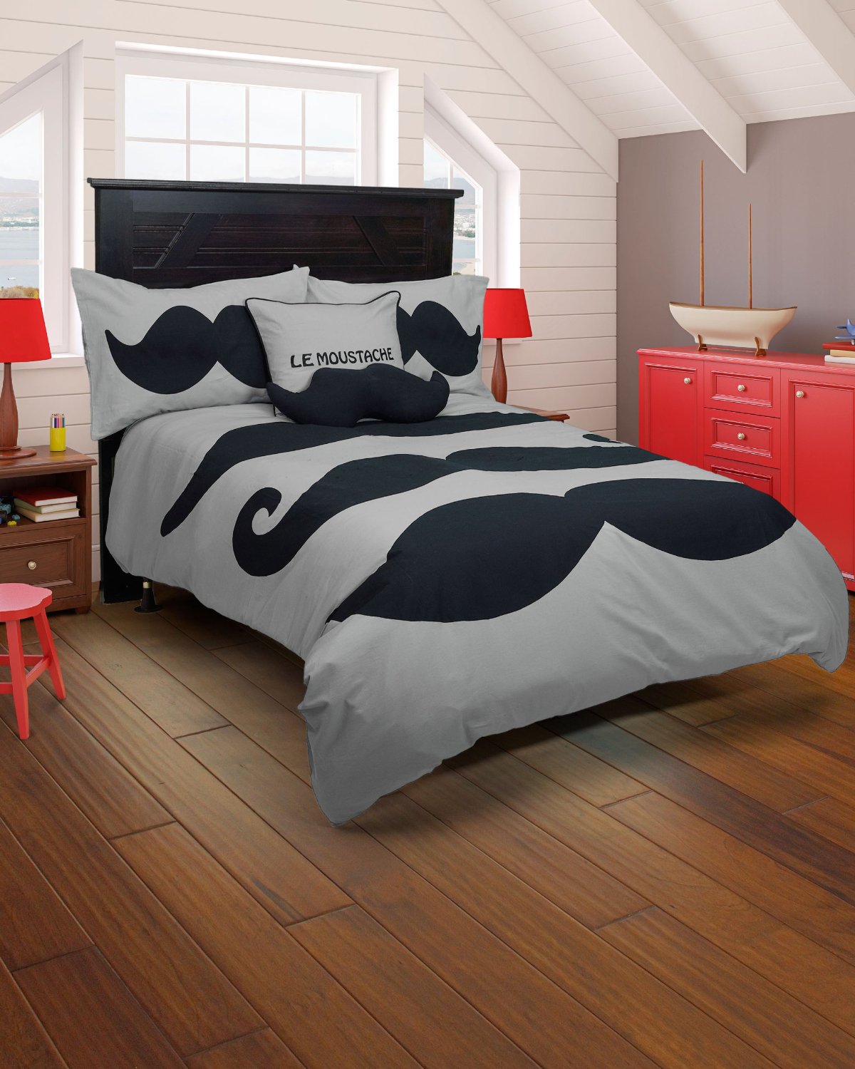 Mustache Comforters, Bedding Sets and Decor