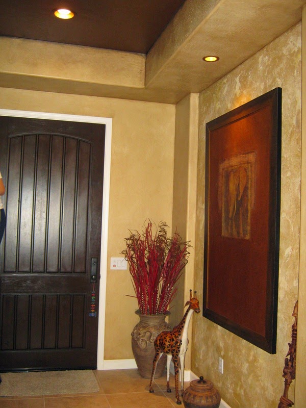 Paint walls with rags