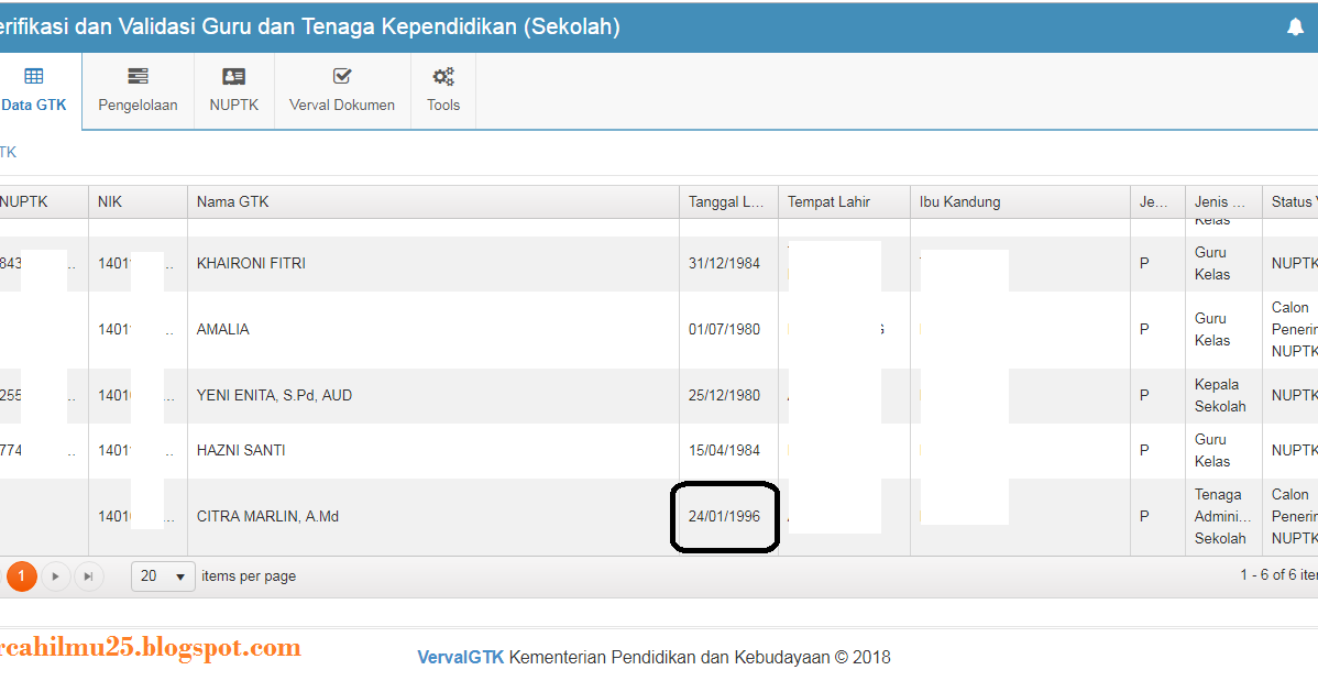 Cara Memperbaiki Tanggal Lahir Yang Tidak Sama Antara