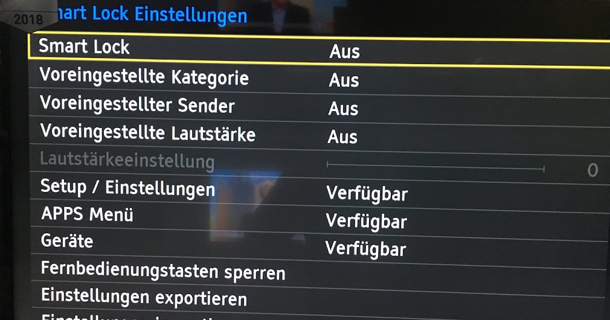TechnikFAQ Panasonic TV SmartLock / Funktionen sperren (2015/2016