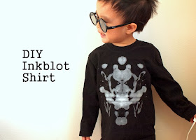 DIY Inkblot shirt for kids