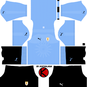 Uruguay 2018 World Cup Kits -  Dream League Soccer Kits