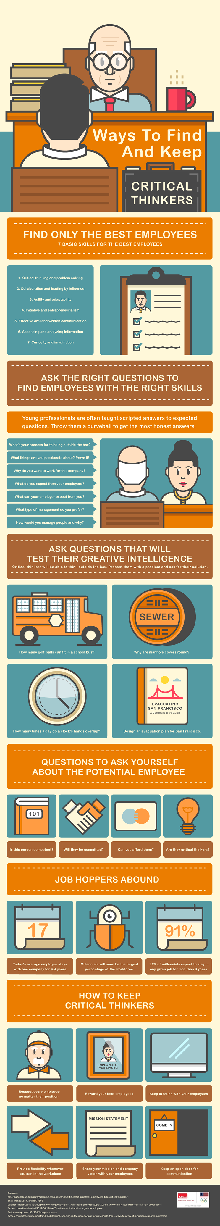 Infographic: Ways to Find and Keep Critical Thinkers