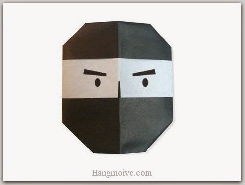 Cách gấp, xếp mặt Ninja bằng giấy origami - Video hướng dẫn xếp hình Halloween - How to fold a Ninja Cách gấp, xếp mặt Ninja bằng giấy origami - Video hướng dẫn xếp hình Halloween - How to fold a Ninja