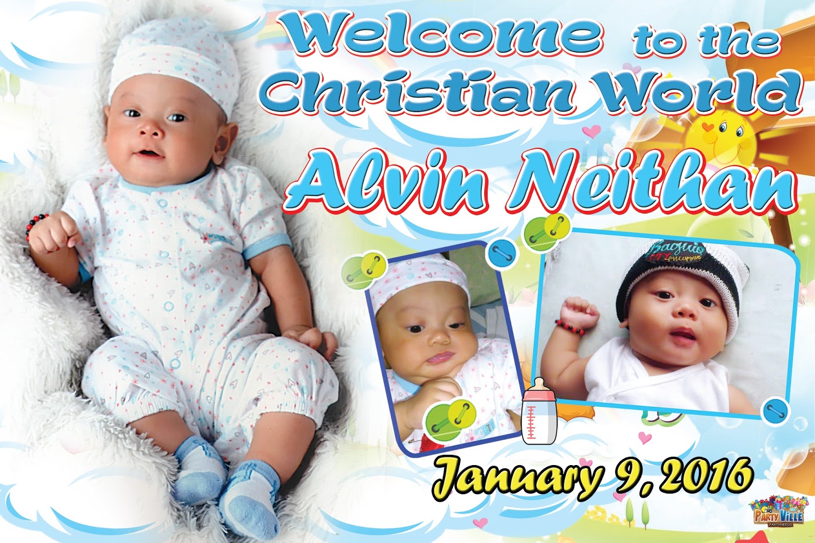 Christening Sample Design For Tarpaulin Get Layout