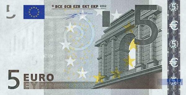 банкнота от 5 евро