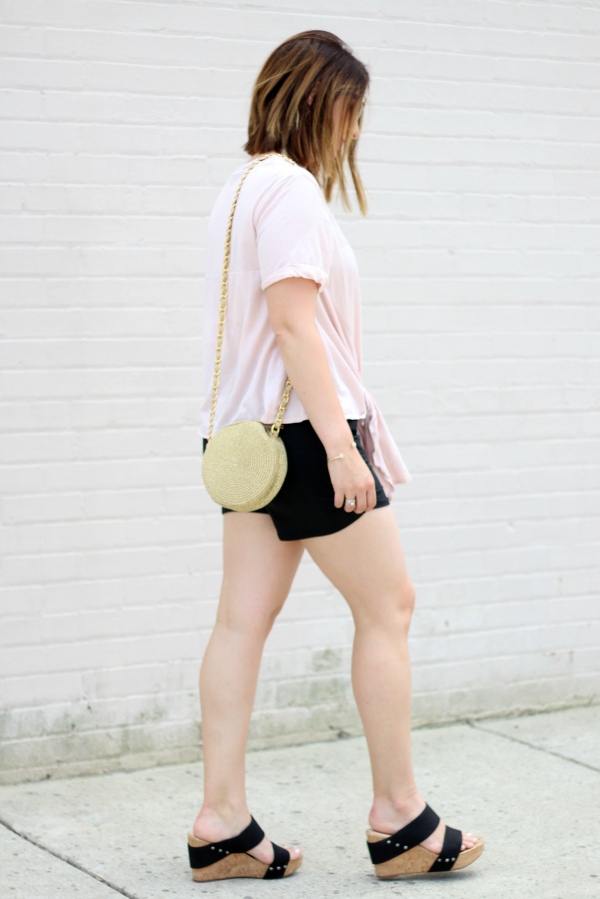 simple addiction, how to style black shorts, style on a budget, mom style