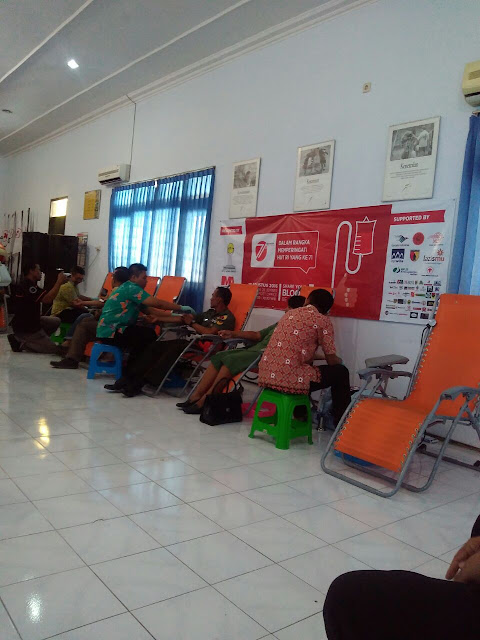Pelaksanaan Donor Darah Lazismu Jember bersama Instansi dan lembaga di Jember