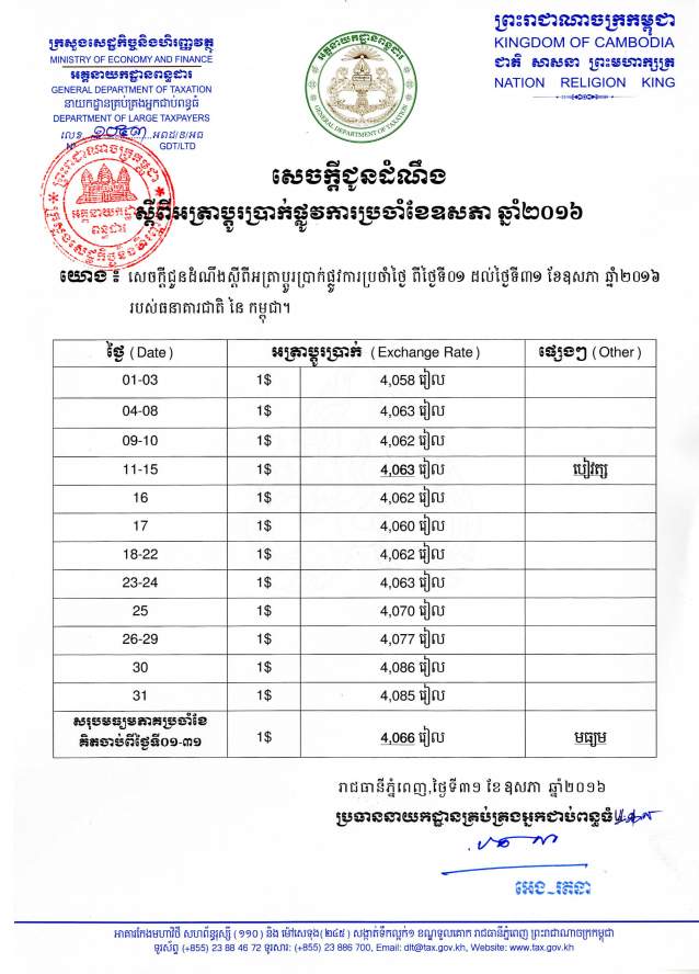 Exchange Rate For Tax Calculation exchange-rate-for-tax-calculation