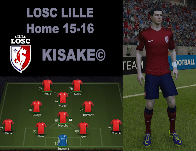 Losc Lille Kits Home Minikits Fifa 14 At Moddingway