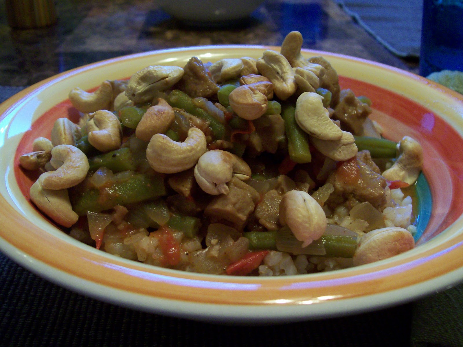 Kale and Cookies Vegan MoFo 1 SeitanGreen Bean Curry
