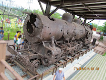 This train had 1203 bullet holes in it, near Bridge of No Return, DMZ, South Korea