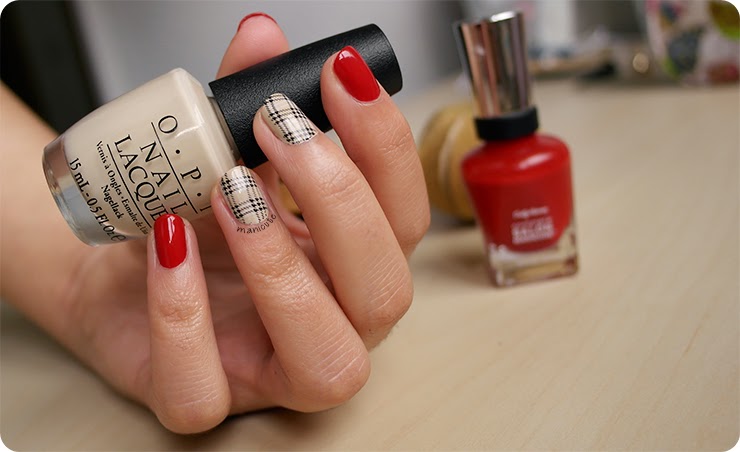 burberry nail art