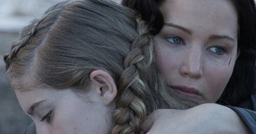 Los juegos del hambre: Imagen de Katniss y Prim de En llamas