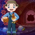 Games4King Chicken Farming Man Rescue
