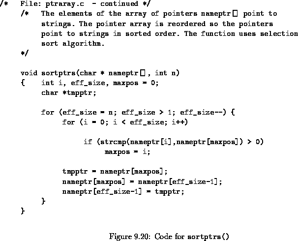 NetOsPgm: Pointer array and its advantage
