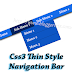 Css3 Thin Style Navigation Bar for Blogger