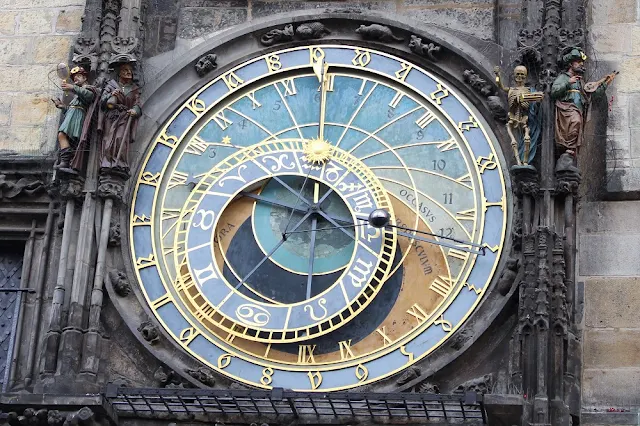 Astronomical clock in Prague, Czech Republic - travel and lifestyle blog