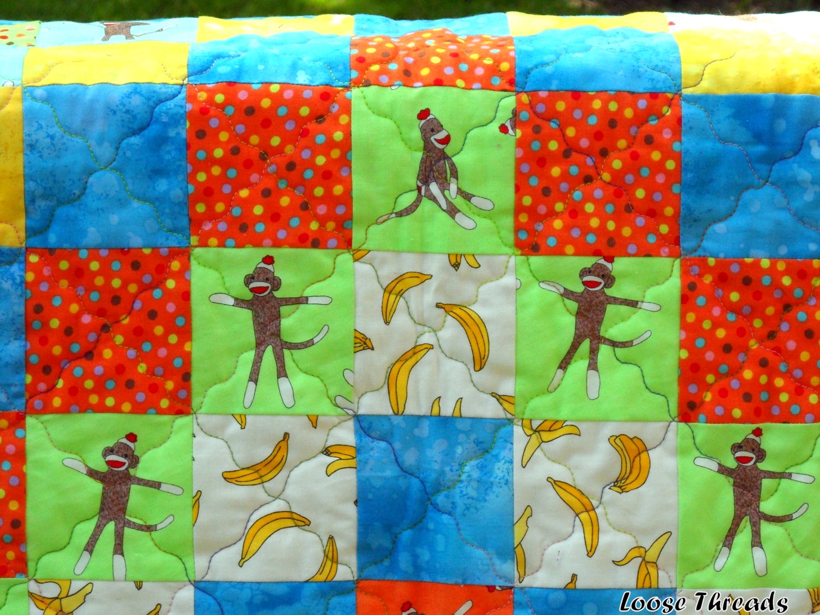 Loose Threads Funky Monkey Baby Quilt