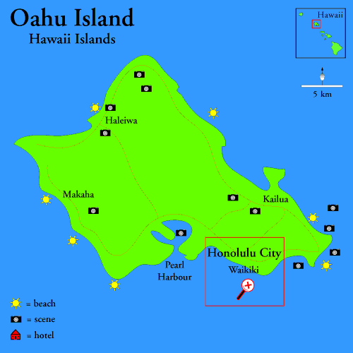 Hawaii Urlaub: Honolulu, Waikiki Beach und Highlights aus Oahu