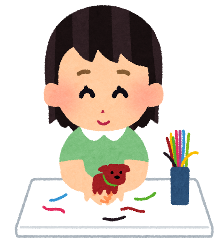 モールアートを作る人のイラスト かわいいフリー素材集 いらすとや