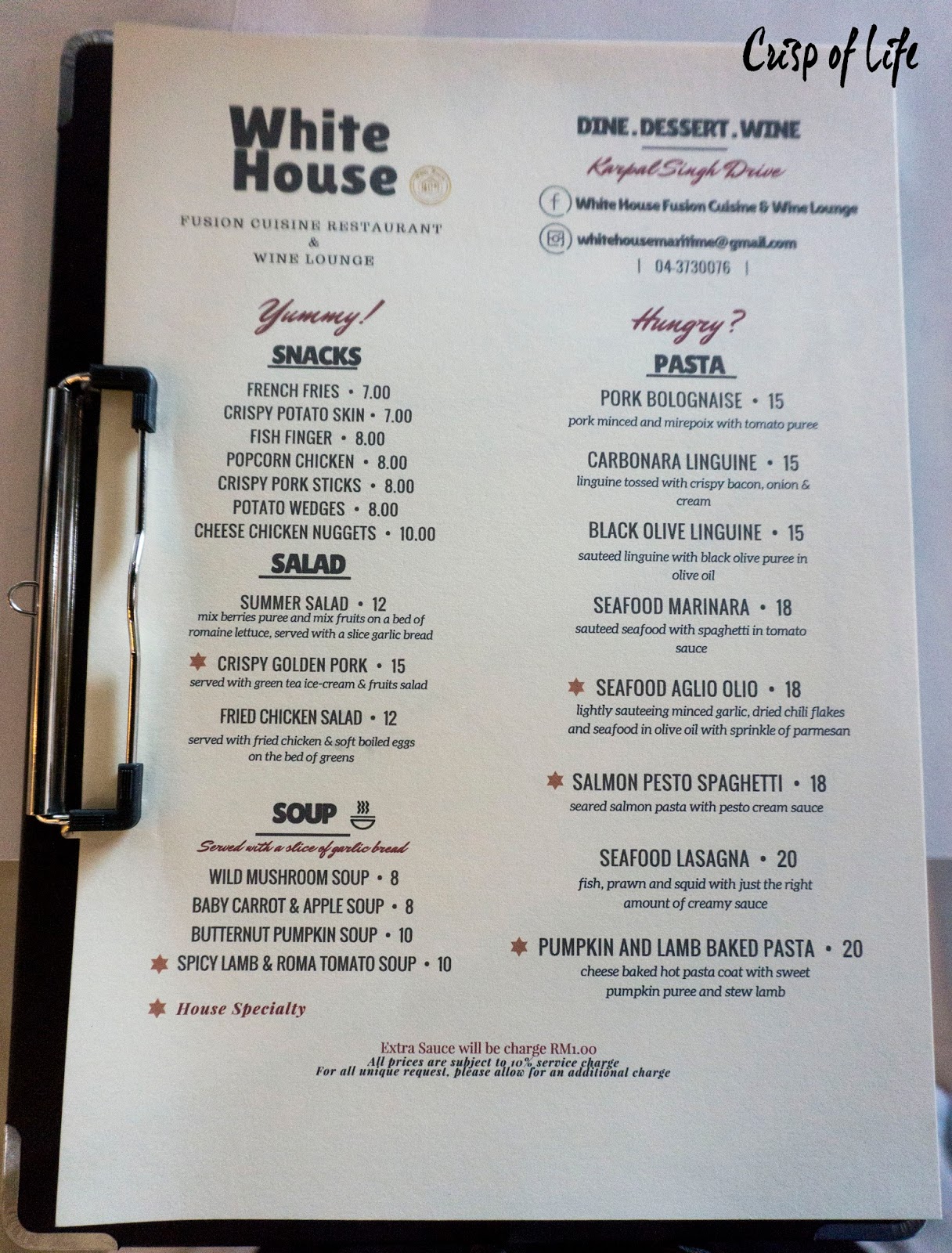 White House Fusion Cuisine & Wine Lounge Automall, Persiaran Karpal Singh