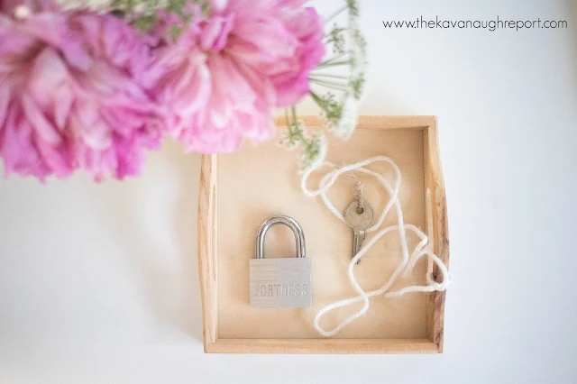 Montessori toddler activity - a lock and key 
