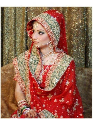 Red Hijab Wedding  3