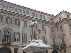 The monument to Gioberti in Piazza Carignano