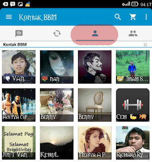 cara hapus kontak bbm