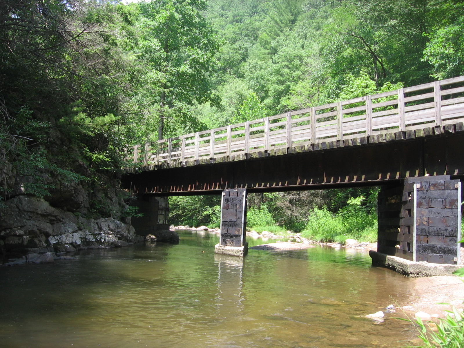 Relaxed Hiking NC Virginia Creeper Trail 7/6/2011