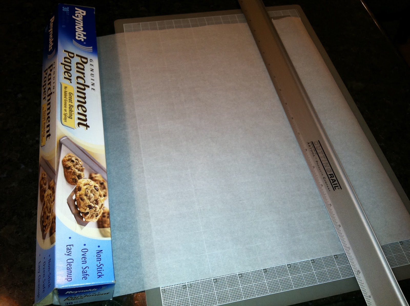 The Iced Queen: Cutting Parchment Paper Squares