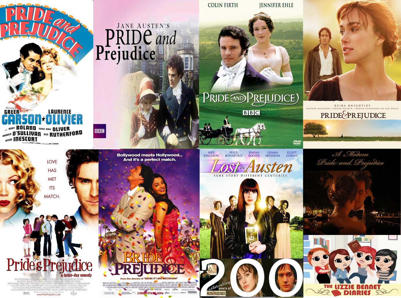 P&P 200 Pride and Prejudice TV & Movie Posters