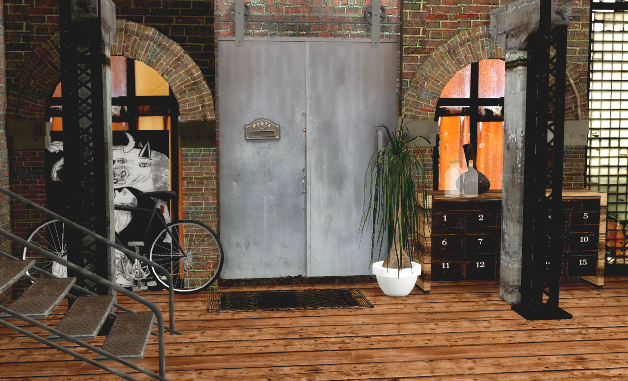 My Sims 4 Blog Industrial Sliding Door Recolors By Ichosim Industrial Sliding Door Recolors By Ichosim