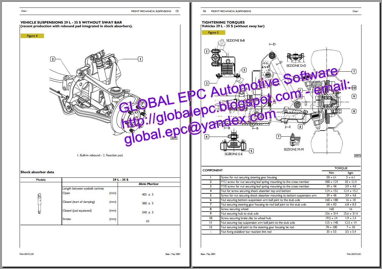 AUTO MOTO REPAIR MANUALS: IVECO DAILY 2000-2006 WORKSHOP REPAIR MANUAL