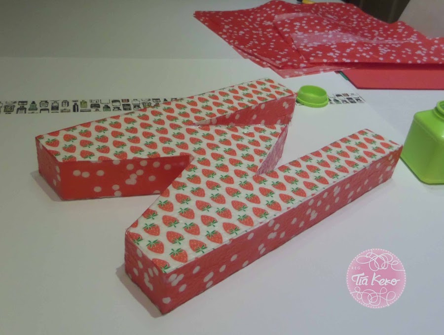 manualidades con niños decorar letra