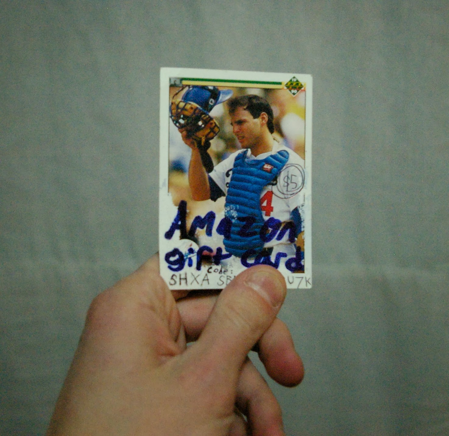 Baseball Card Breakdown: Turning a baseball card into a gift card