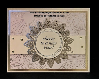 Stampin' Up Cheers to the Year Foil Snowflakes, Champagne Foil Sheet