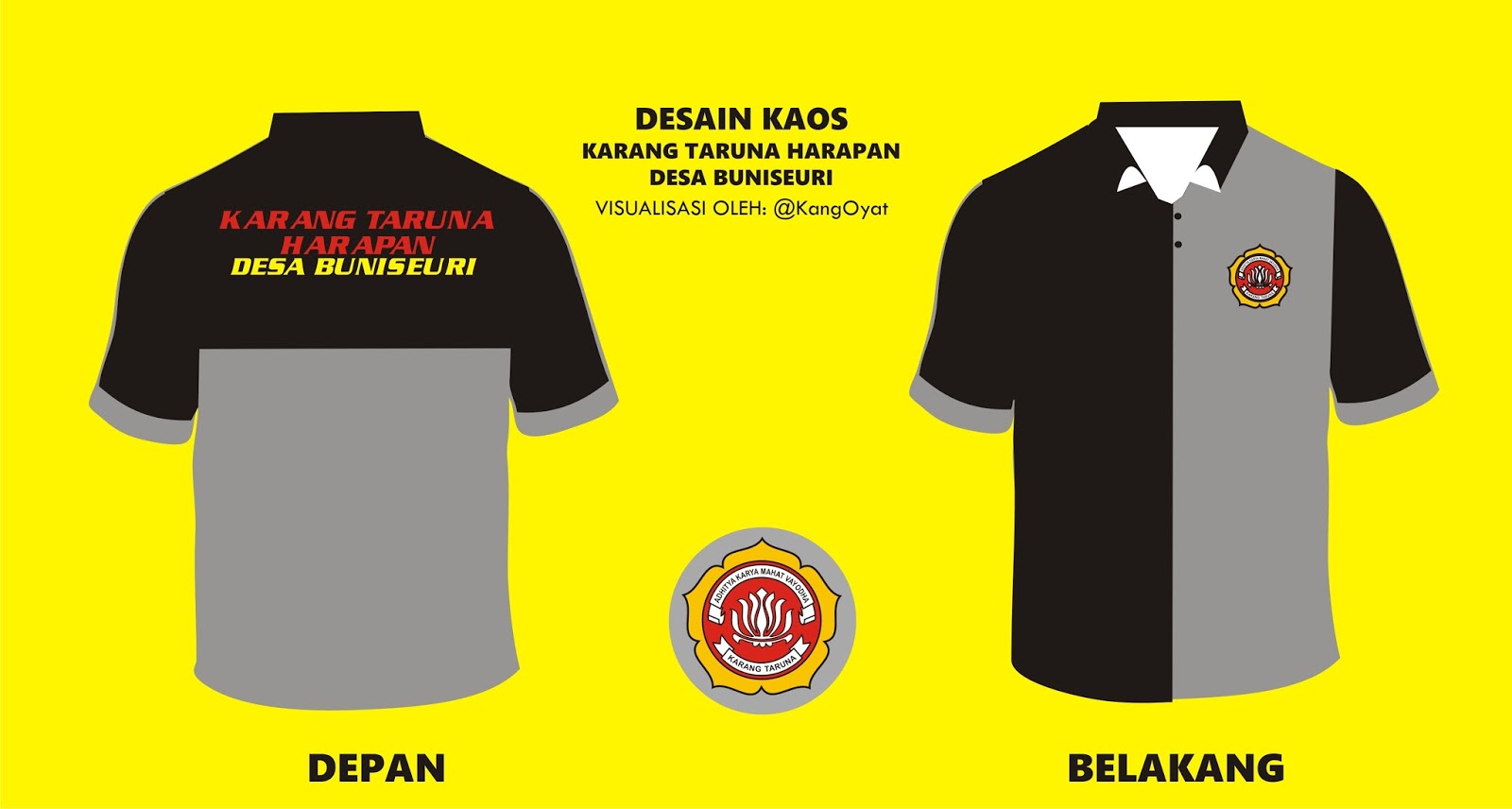 Kaos Karang Taruna Harapan Desa Buniseuri LAUTAN ASA